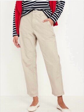 Old Navy High Rise OG Chino Ankle Pants Bone XS